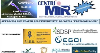 Convegno Centri MIR 26 marzo 2022 Approccio one health dell’infertilità di coppia “Protocollo MIR”